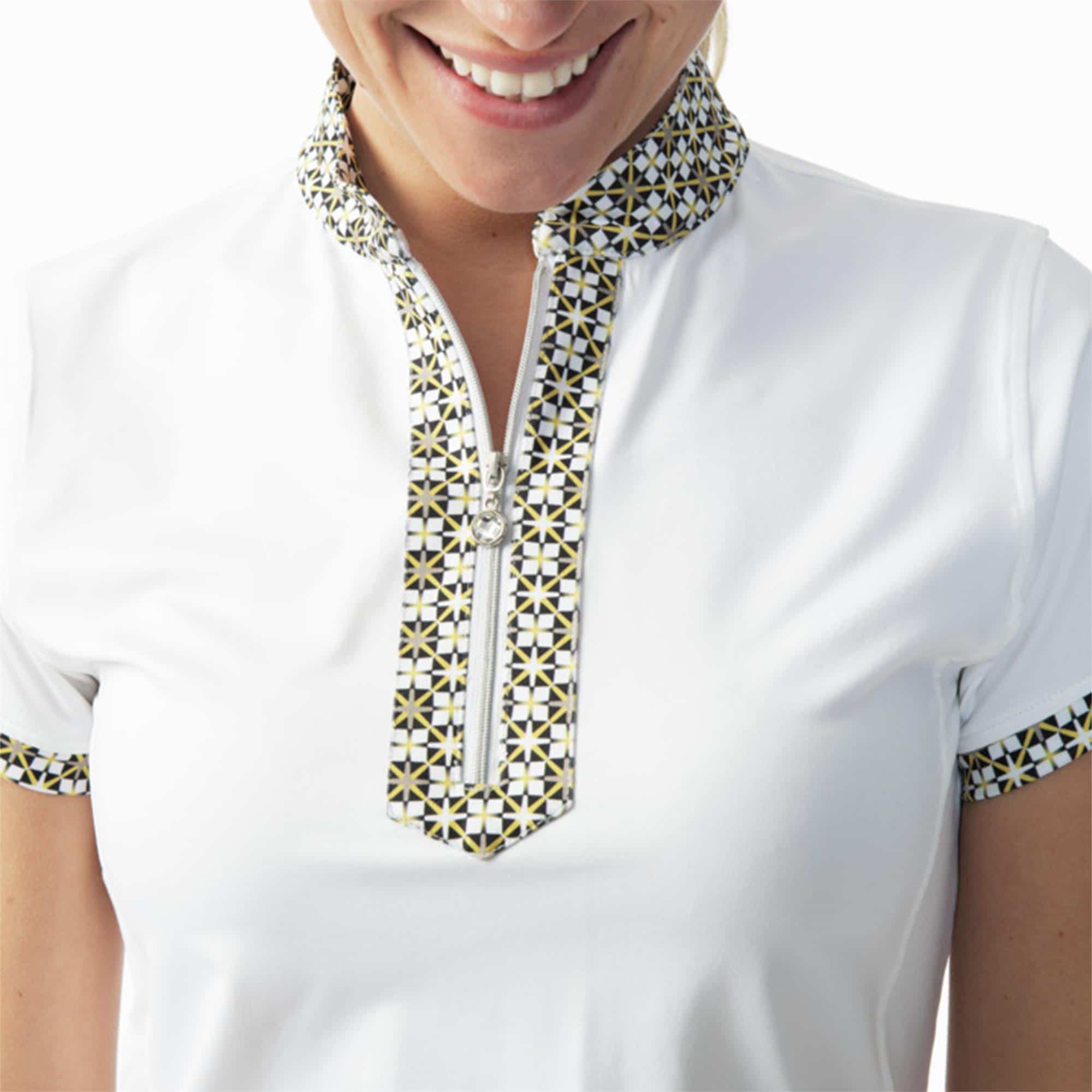 Daily Sports Olivia Cap Sleeve Polo Shirt White